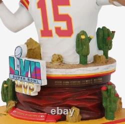 Patrick Mahomes KC Chiefs Super Bowl 57 MVP Bust Bighead Bobblehead FOCO NEW #48
