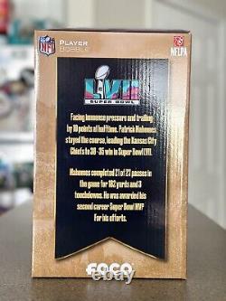 Patrick Mahomes KC Chiefs Super Bowl 57 MVP Bust Bighead Bobblehead FOCO NEW #48