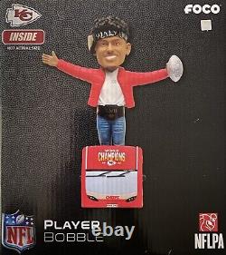 Patrick Mahomes KC Chiefs Super Bowl LVII Champions Parade Bus Bobblehead #/157