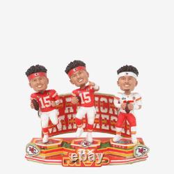 Patrick Mahomes Kansas City Chiefs 3X Super Bowl MVP Bobblehead NFL Football