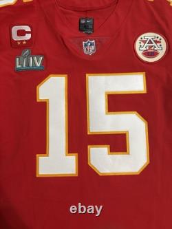 Patrick Mahomes Kansas City Chiefs Nike Elite Jersey Super Bowl 54 Men's Size 48