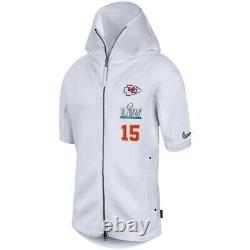 Patrick Mahomes Kansas City Chiefs Nike Super Bowl LIV Media Night Hoodie 2XL 15