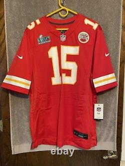Patrick Mahomes Kansas City Chiefs Nike Super Bowl LVII Game Jersey Men's Sz L