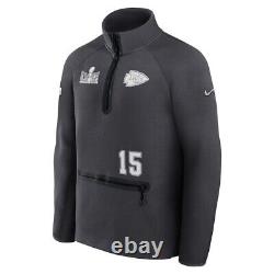 Patrick Mahomes Kansas City Chiefs Nike Super Bowl Pullover Tech Jacket XL NWT