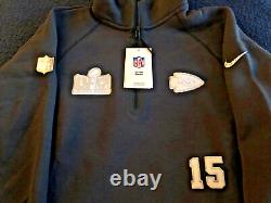 Patrick Mahomes Kansas City Chiefs Nike Super Bowl Pullover Tech Jacket XL NWT