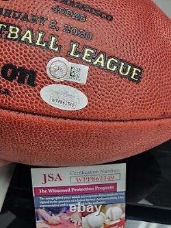 Patrick Mahomes Kansas City Chiefs Signed Super Bowl LIVFootball JSA with Case