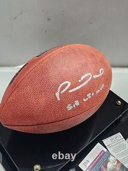 Patrick Mahomes Kansas City Chiefs Signed Super Bowl LIVFootball JSA with Case