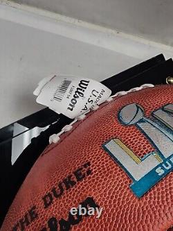 Patrick Mahomes Kansas City Chiefs Signed Super Bowl LIVFootball JSA with Case