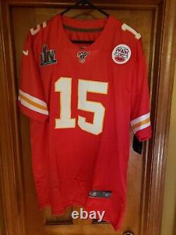 Patrick Mahomes Kansas City Chiefs Super Bowl 54 LIV Nike Game Jersey Men's XL