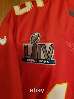 Patrick Mahomes Kansas City Chiefs Super Bowl 54 LIV Nike Game Jersey Men's XL