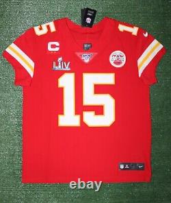 Patrick Mahomes Kansas City Chiefs Super Bowl 54 Nike Vapor Elite Jersey Size 48