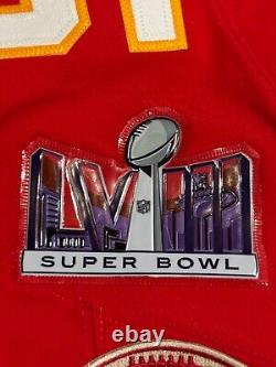 Patrick Mahomes Kansas City Chiefs Super Bowl 58 Nike FUSE Elite Jersey Sz 40/M