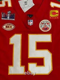 Patrick Mahomes Kansas City Chiefs Super Bowl 58 Nike FUSE Elite Jersey Sz 40/M