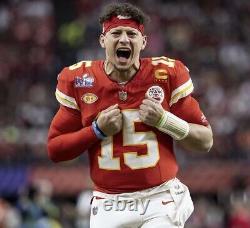 Patrick Mahomes Kansas City Chiefs Super Bowl 58 Nike FUSE Elite Jersey Sz 40/M