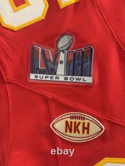 Patrick Mahomes Kansas City Chiefs Super Bowl 58 Nike FUSE Elite Jersey Sz 44 L