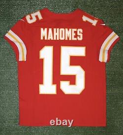 Patrick Mahomes Kansas City Chiefs Super Bowl 58 Nike FUSE Elite Jersey Sz 44/L