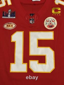 Patrick Mahomes Kansas City Chiefs Super Bowl 58 Nike FUSE Elite Jersey Sz 48/XL