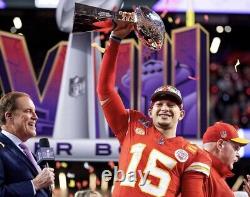 Patrick Mahomes Kansas City Chiefs Super Bowl 58 Nike FUSE Elite Jersey Sz 48/XL