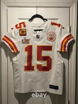 Patrick Mahomes Kansas City Chiefs Super Bowl 59 Nike Elite Jersey Mens Size 40