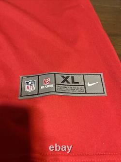 Patrick Mahomes Kansas City Chiefs Super Bowl LIV 54 On Field Jersey Red XL Mint
