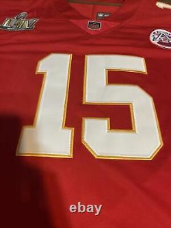 Patrick Mahomes Kansas City Chiefs Super Bowl LIV 54 On Field Jersey Red XL Mint