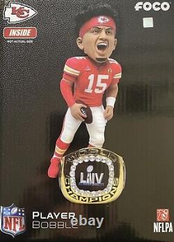 Patrick Mahomes Kansas City Chiefs Super Bowl LIV Ring Base Bobblehead #/360