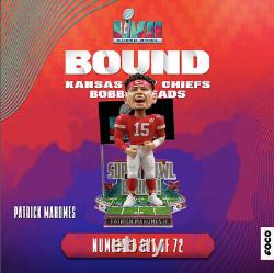 Patrick Mahomes Kansas City Chiefs Super Bowl LVII Bound Bobblehead Ltd Ed 72