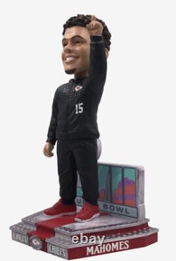 Patrick Mahomes Kansas City Chiefs Super Bowl LVII Outfit Bobblehead /72 NIB