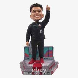 Patrick Mahomes Kansas City Chiefs Super Bowl LVII Outfit Bobblehead /72 RARE