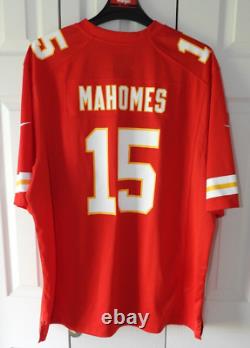 Patrick Mahomes Kansas City Chiefs Super Bowl LVII Patch Nike XXL Red Jersey
