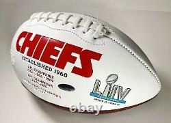 Patrick Mahomes MVP Super Bowl LIV Chiefs Autographed Signed Logo Football COA