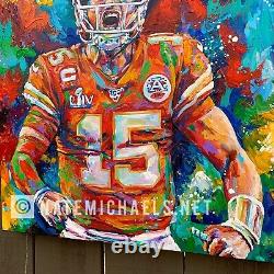 Patrick Mahomes / NFL Super Bowl / Kansas City Chiefs Fine Art Print, Canvas