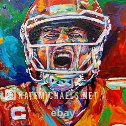 Patrick Mahomes / NFL Super Bowl / Kansas City Chiefs Fine Art Print, Canvas