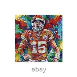 Patrick Mahomes / NFL Super Bowl / Kansas City Chiefs Fine Art Print, Canvas