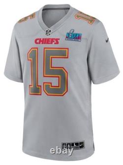 Patrick Mahomes Nike Kansas City Chiefs Super Bowl Lvii Game Jersey Gray Small