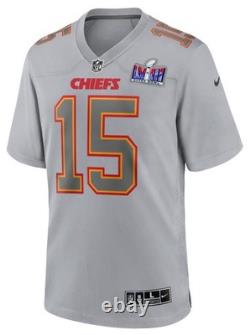 Patrick Mahomes Nike Kansas City Chiefs Super Bowl Lviii Game Jersey Gray 2XL