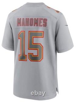 Patrick Mahomes Nike Kansas City Chiefs Super Bowl Lviii Game Jersey Gray 2XL