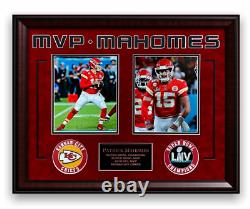Patrick Mahomes Photo Unsigned Collage Framed To 20x24 MVP Super Bowl