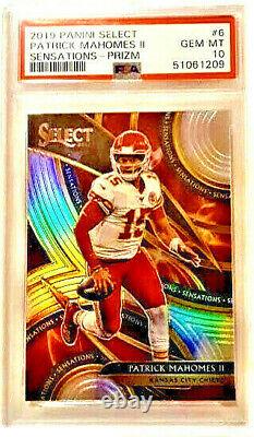 Patrick Mahomes Select Sensations Silver Prizm Psa 10 Gem Mint Beautiful Card