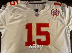 Patrick Mahomes Signed Autograph KC Chiefs White Jersey (COA) Super Bowl