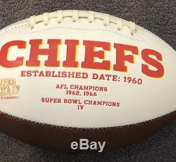 Patrick Mahomes Signed Autographed Kansas City Chiefs Super Bowl Football COA