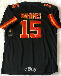 Patrick Mahomes Signed Kansas City Chiefs #15 Super Bowl LIV Nike Jersey Coa