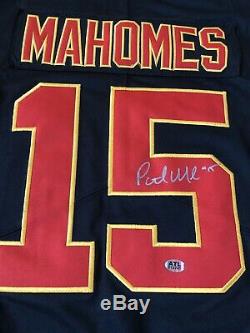 Patrick Mahomes Signed Kansas City Chiefs #15 Super Bowl LIV Nike Jersey Coa