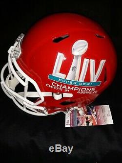 Patrick Mahomes Signed Kansas City Chiefs Full Size Super Bowl LIV Helmet Jsa