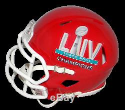 Patrick Mahomes Signed Kansas City Chiefs Super Bowl LIV Speed Mini Helmet Coa
