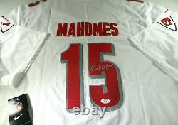 Patrick Mahomes / Super Bowl Mvp / Autographed Chiefs Pro Style Jersey / Coa