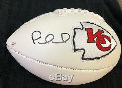 Patrick Mahomes / Superbowl Mvp / Autographed Chiefs White Panel Football / Coa