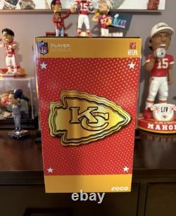 Patrick Mahomes & Travis Kelce Chiefs 3x Super Bowl Champs Dual Bobblehead FOCO