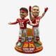 Patrick Mahomes Travis Kelce Kansas City Chiefs 3x Super Bowl Champs Bobblehead