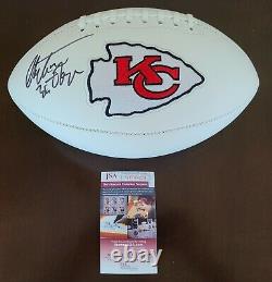 RARE Christian Okoye Signed Auto Chiefs Super Bowl LIV Football JSA Witnessed